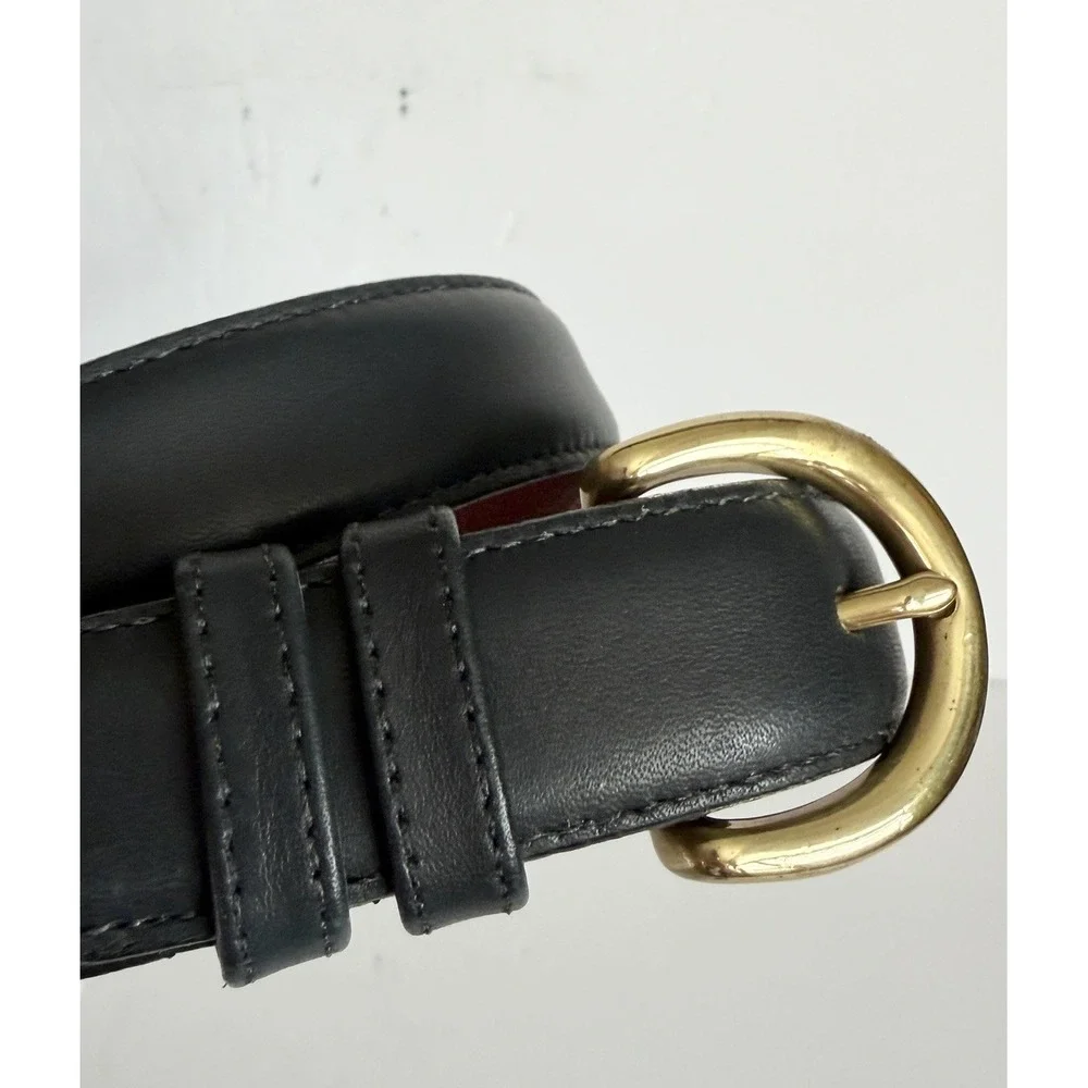 Vintage Coach 8400 Navy Leather Belt XS 30